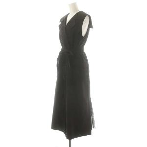 Diagram GRACE CONTINENTAL 24AW バックプリーツトレンチワンピース ロング ノースリーブ 36 ブラック /HK OS