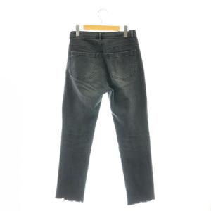 Diagram GRACE CONTINENTAL 24AW スリムブラックデニムパンツ ジーンズ カットオフ 36 黒 ブラック 0324411083 /AT