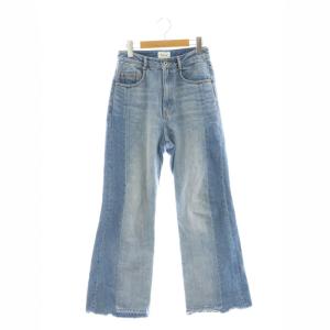 24AW フレアパンツ デニムパンツ ジーンズ サイド切替 36 ブルー /ES OS