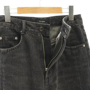Diagram GRACE CONTINENTAL 24AW サイド切替フレアデニムパンツ ジーンズ カットオフ 36 グレー