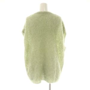 Diagram GRACE CONTINENTAL 25SS フィルムヤーンニットベスト カットソー ウール混 36 緑 /MI OS