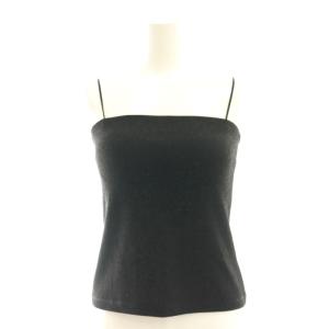 24AW ラメベアトップ キャミソール 36 黒 ブラック 0324348029