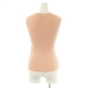 Diagram GRACE CONTINENTAL 24AW リブシアーニット カットソー ノースリーブ 36 ピンク