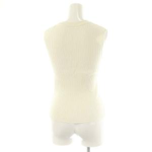 Diagram GRACE CONTINENTAL 24AW リブシアーニット ノースリーブ 36 オフホワイト