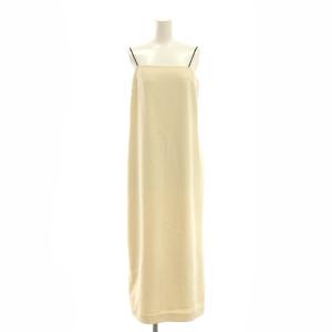 24AW ストレートキャミワンピース マキシ ロング 36 アイボリー 0324431109 /AT OS