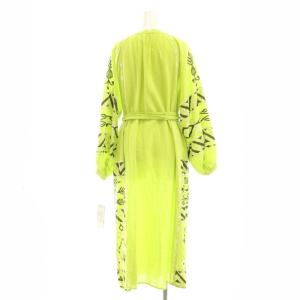 Diagram GRACE CONTINENTAL 23SS キカカフタンワンピース マキシ ロング 36 黄緑 ライトグリーン 0323131037 /AT