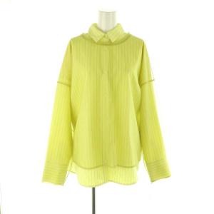 25SS チュールレイヤードシャツ チュニック 36 黄色