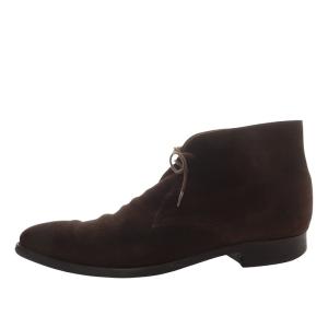 Crockett & Jones TETBURY チャッカブーツ スエード 7.5E ダークブラウン /YO14 SH