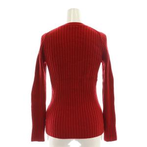 DES PRES 24AW ウールベーシックリブ クルーネックプルオーバー ニット セーター 長袖 F レッド /DF OS
