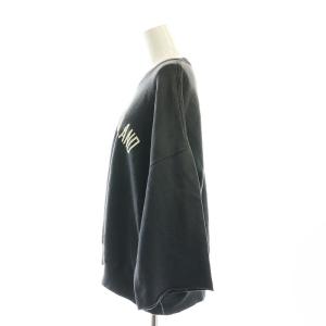STAMMBAUM L'Appartement取り扱い 23AW HALF SLEEVE LOGO SWEAT トレーナー プルオーバー F チャコール