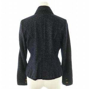 BURBERRY BLUE LABEL デニムテーラードジャケット シングル 36 ネイビー /HK OS
