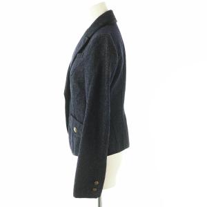 BURBERRY BLUE LABEL デニムテーラードジャケット シングル 36 ネイビー /HK OS