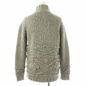 PHILOSOPHY di ALBERTA FERRETTI ウールアルパカ混ニットカーディガン 長袖 ライトブルー グレージュ /HK OS