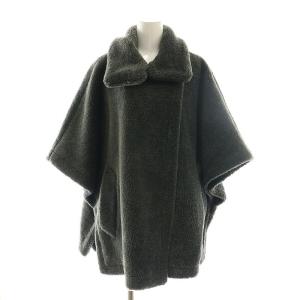 23AW ボア ケープ コート 七分袖 1 グレー /AT OS