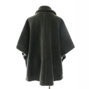 COCO DEAL 23AW ボア ケープ コート 七分袖 1 グレー /AT OS