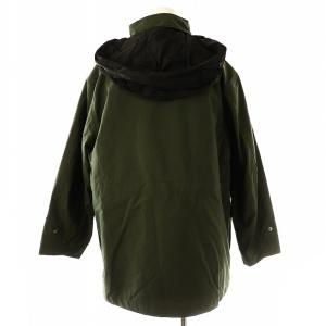 MHL. 24AW RECYCLED NYLON OXFORD ジャケット 中綿ライナー付き ナイロン 1 ダークグリーン