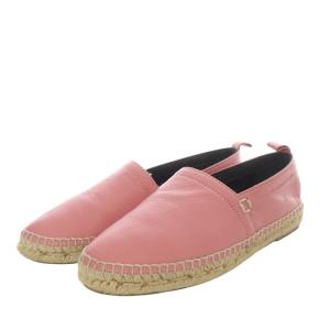 LOEWE スリッポン スニーカー アナグラム エスパドリーユ レザー 36 ピンク /YO10