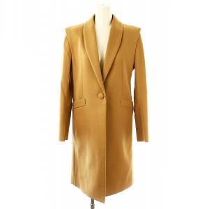 ウール混 ショールカラーコート ロング 36 ベージュ /MI OS