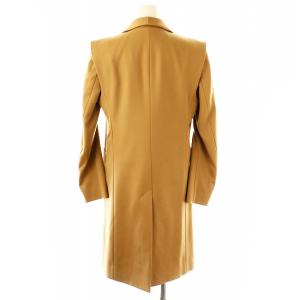 BORDERS at BALCONY ウール混 ショールカラーコート ロング 36 ベージュ /MI OS