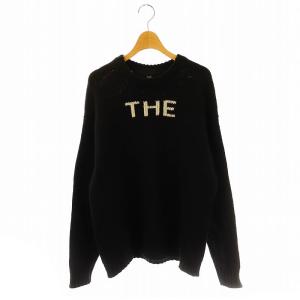 THE ニット セーター ウール XS 黒 /MI OS