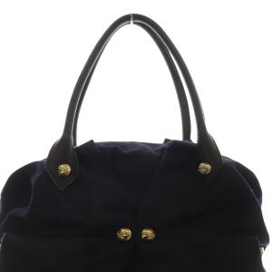 Christian Louboutin Maelita bowler flannel ハンドバッグ ネイビー