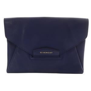 antigona clutch クラッチバッグ セカンドバッグ レザー 青 ブルー /SR16