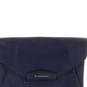 GIVENCHY antigona clutch クラッチバッグ セカンドバッグ レザー 青 ブルー /SR16