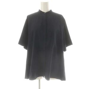 BY 120S メルトン フードコート　ダークグレー　Mサイズ 美品 メルトン ジャージー ワイド チェスターコート