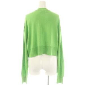 ENFOLD 23SS CROPPED CARDIGAN  カーディガン ニット 38 黄緑 /MI OS