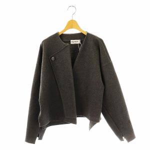 23AW  flap cardigan M グレー