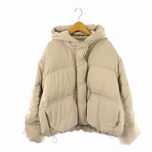 24AW LIMONTA フード ドロスト ショートダウンコート ダウンジャケット 0 アイスグレー /ES