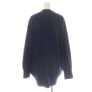 IENA カシミヤBIG Vネックカーディガン ニット セーター Vネック F 紺 ネイビー
