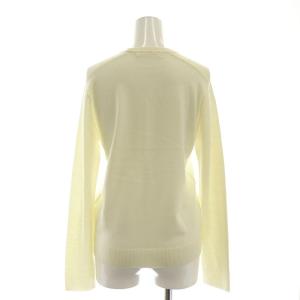 GALERIE VIE 23AW ウーステッドウール クルーネックプルオーバーニット セーター 長袖 F アイボリー