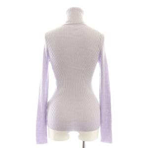 GALERIE VIE 23AW プルミエールウールリブ タートルネックプルオーバー ニット カットソー F 紫 パープル