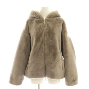 YUMOLA ボアブルゾン 01 グレージュ