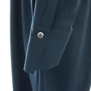 23区 24AW TWマットクロス シャツワンピース ロング 36 ダークグリーン /DF OS
