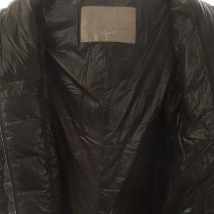 HERNO ベロア切替ダウンジャケット 38 ダークブラウン PI053DR 12017