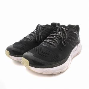 HOKA ONE ONE CLIFTON 6 ダッドスニーカー シューズ ロゴ 27cm 黒 ブラック /JS