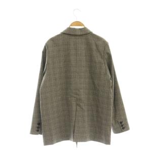 JOURNAL STANDARD relume 24AW ダブルフロントチェックジャケット テーラード 38 グレー 黒 アイボリー /MI OS