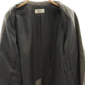 JOURNAL STANDARD relume 24AW ダブルフロントチェックジャケット テーラード 38 グレー 黒 アイボリー /MI OS