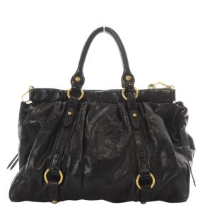 miumiu トートバッグ 2way ブラック