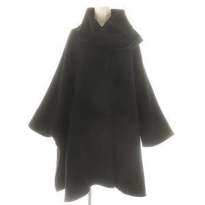 ストールポンチョコート ウール 1 黒 /MI OS SH