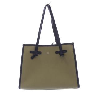 キャンバストートバッグ ハンドバッグ ポーチ付き カーキ 緑 黒 ブラック /SR4 SH