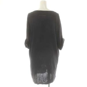 Maison Margiela MM6 コットン Vネックカットソー S 紺 /MI OS SH