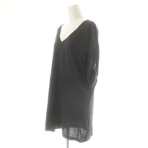 Maison Margiela MM6 コットン Vネックカットソー S 紺 /MI OS SH