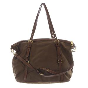 PRADA ナイロン 2WAYバッグ ブラウン
