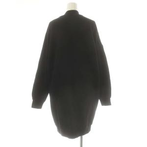 MSGM ロゴ 裏起毛 スウェット ワンピース XS 黒 /MI OS