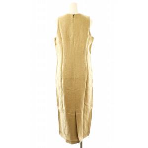Ron Herman リネン ノースリーブロングワンピース S ベージュ