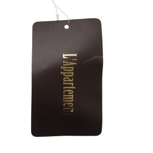 L'Appartement Border belt ショルダーストラップ 茶色 /YO4