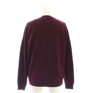 J.PRESS 23AW 洗える アーガイルツイン ニット アンサンブル カーディガン クルーネック M 紫 パープル